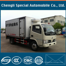Fábrica 4tons a 5tons Dongfeng marca caminhão de refrigeração de caminhão